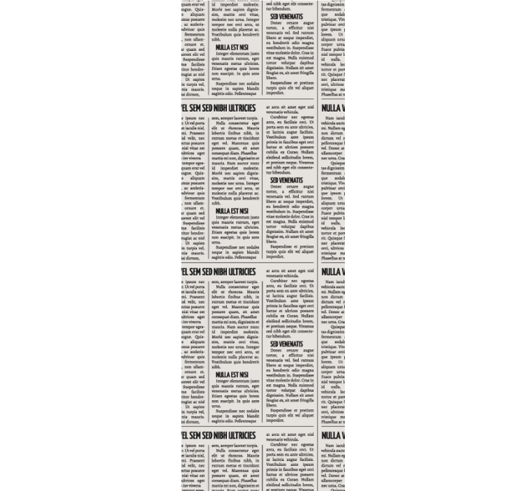 Papier peint chambre Papier journal avec texte - TenStickers