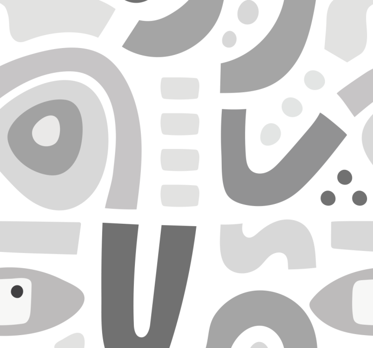 Papier peint formes géométriques abstraites - TenStickers