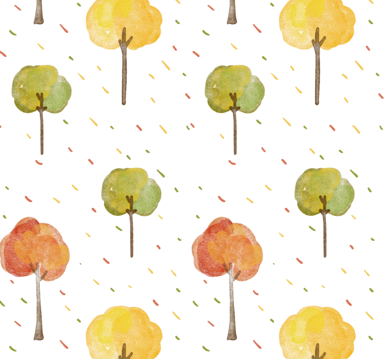 Papier peint nature motif d'arbres d'automne - TenStickers