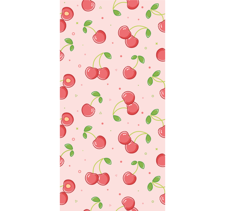 Papier peint chambre adulte motif cerise - TenStickers