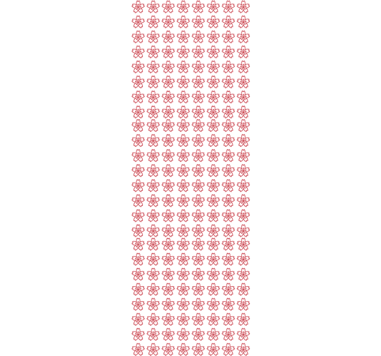 Papier peint fleuri symétrie florale - TenStickers