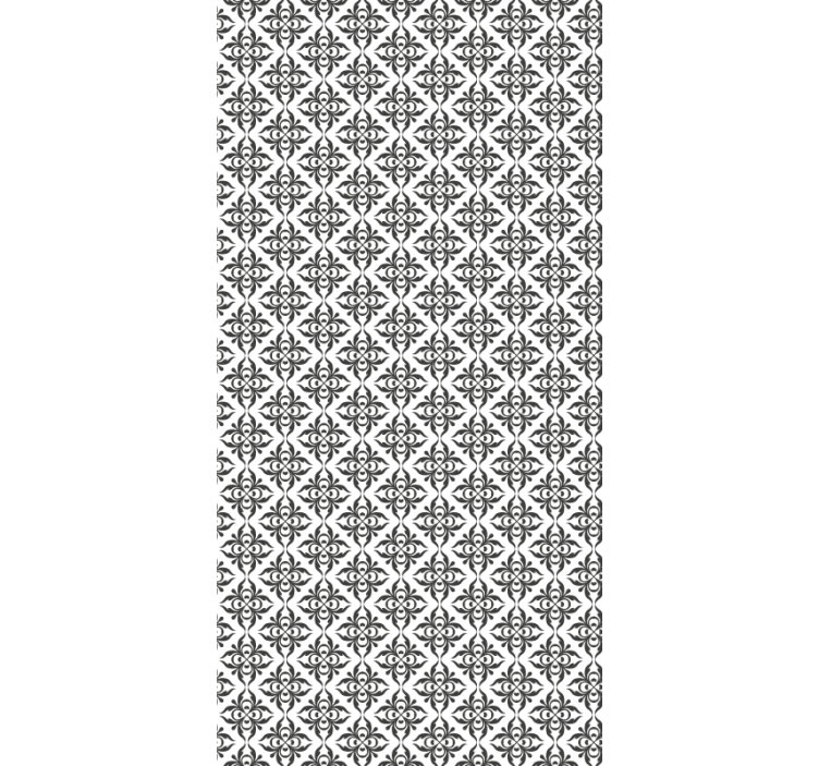 Papier peint carrelage  de carreaux noirs - TenStickers