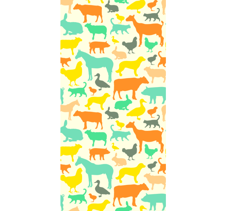 Papier peint cuisine Animal de ferme - TenStickers