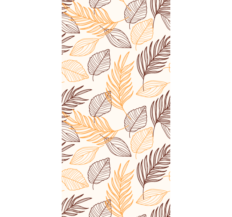 Papier peint feuillage motif feuillage d'automne - TenStickers
