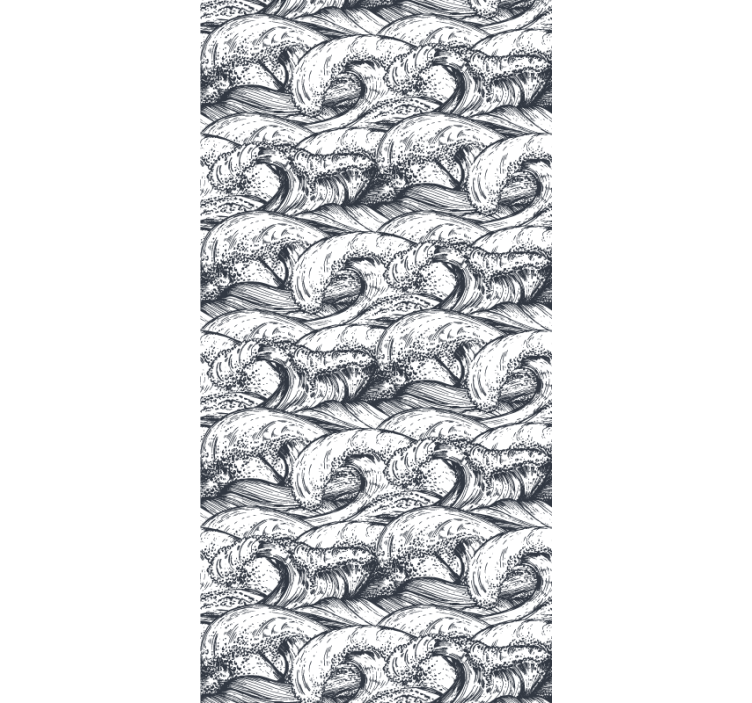 Papier peint nature modèle de vagues de l'océan - TenStickers