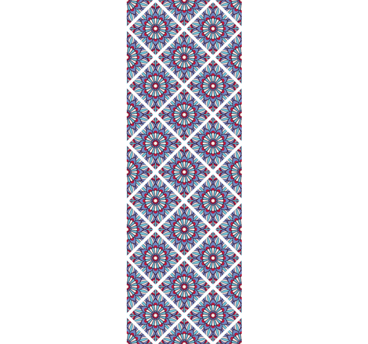 Papier peint carrelage  carré mandala - TenStickers