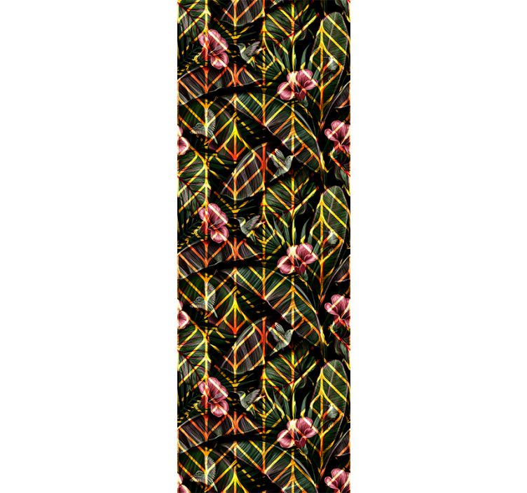 Papier peint nature motif de feuillage floral - TenStickers