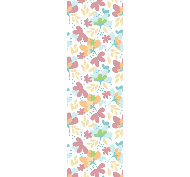 Papier peint floral décor à motifs floraux - TenStickers