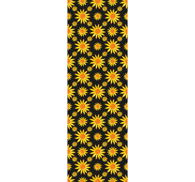Papier peint floral motif tournesol - TenStickers