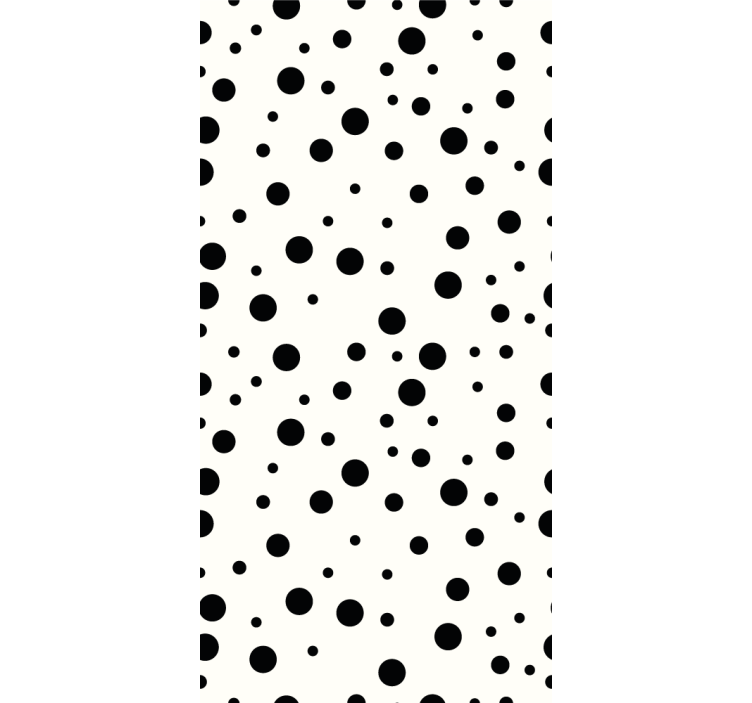 Papier peint cercles motif pois - TenStickers