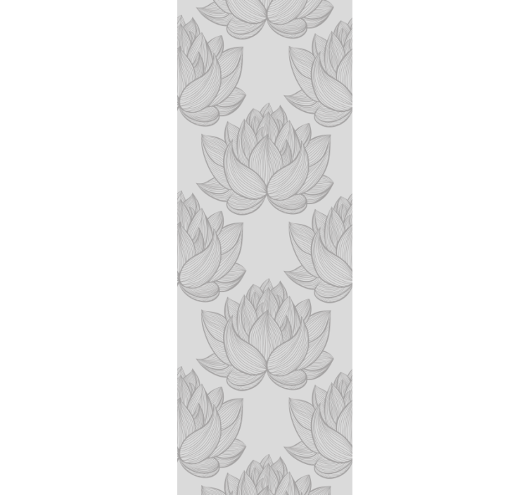 Papier peint floral fleurs de lotus - TenStickers