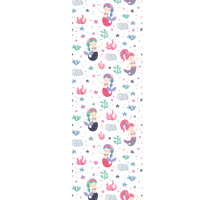 Papier peint chambre enfant aventure sous-marine de sirènes - TenStickers