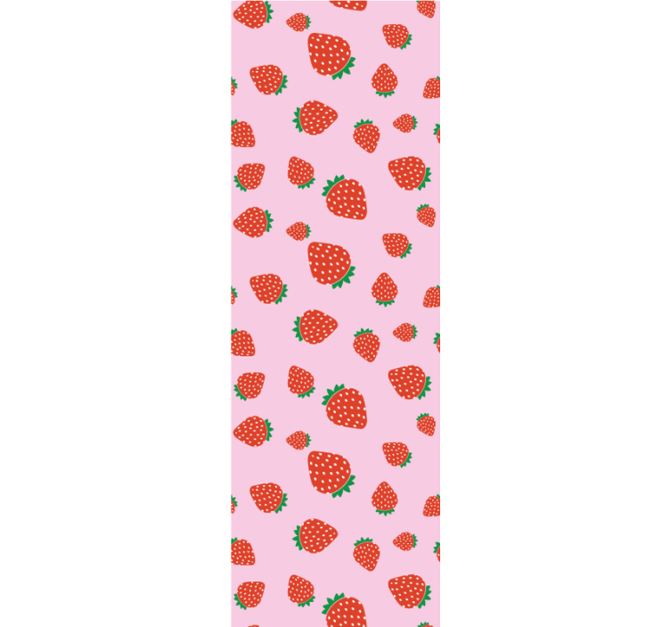 Papier peint cuisine motif fraise sucrée - TenStickers