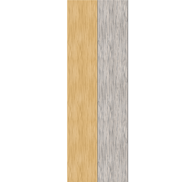 Papier peint bois motif à rayures gris et beige - TenStickers
