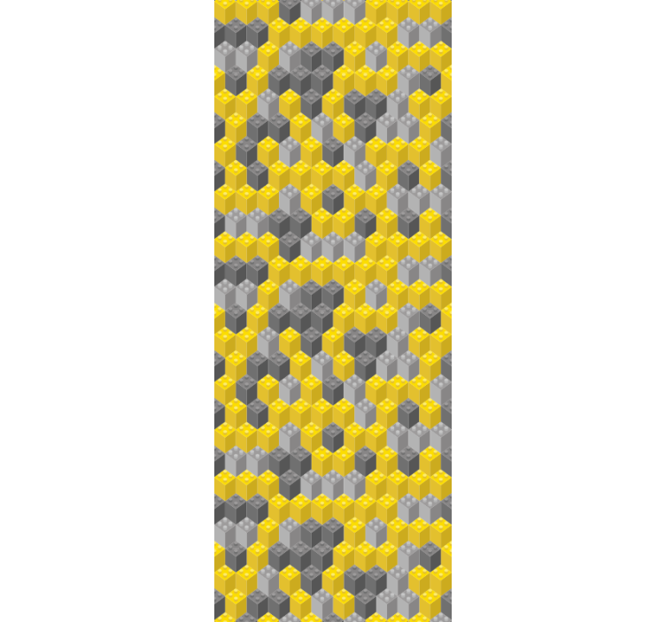 Papier peint formes géometriques nid d'abeille géométrique - TenStickers