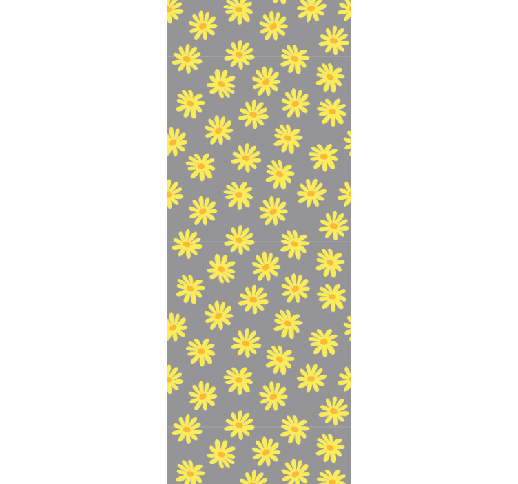 Papier peint floral motif florale du soleil - TenStickers
