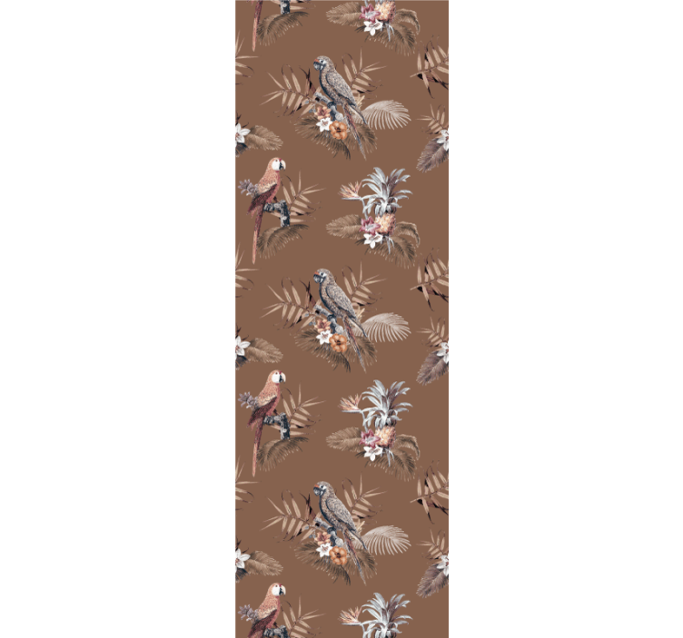 Papier peint oiseaux motif d'oiseau tropical - TenStickers