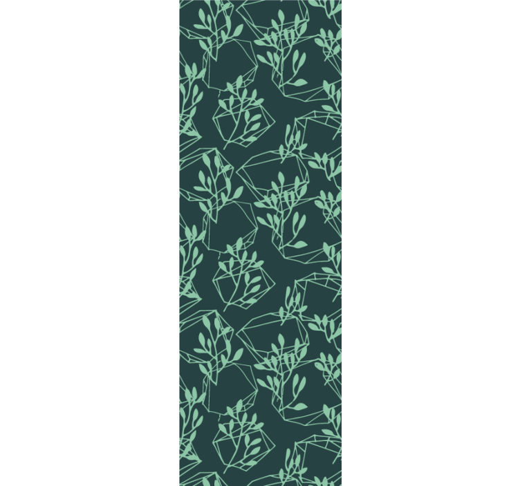 Papier peint formes géométriques feuillage géométrique - TenStickers