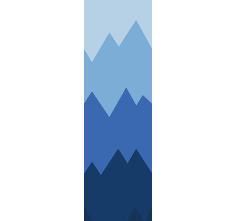 Papier peint formes géometriques motif de pics de montagne - TenStickers