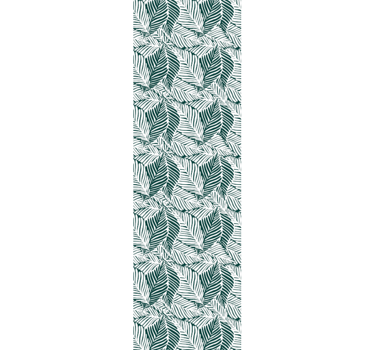 Papier peint feuillage motif de chambre verte - TenStickers
