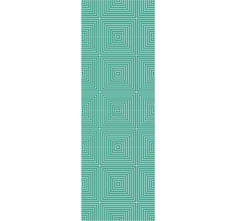 Papier peint formes géometriques motif carré en spirale - TenStickers