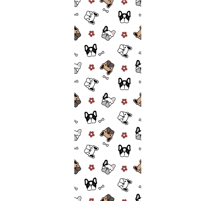 Papier peint chiens ensemble de griffonnages canins - TenStickers