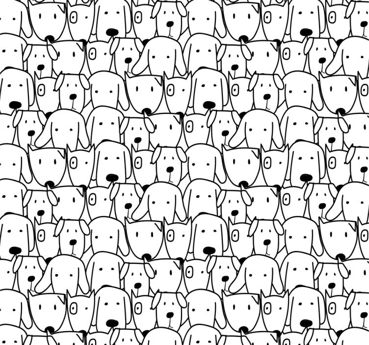 Papier peint chiens illustration canine - TenStickers