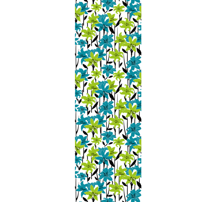 Papier peint floral floraison florale colorée - TenStickers