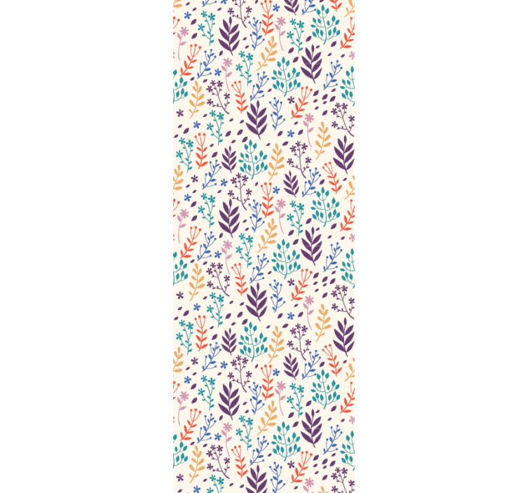 Papier peint feuillage motifs de feuilles d'automne - TenStickers