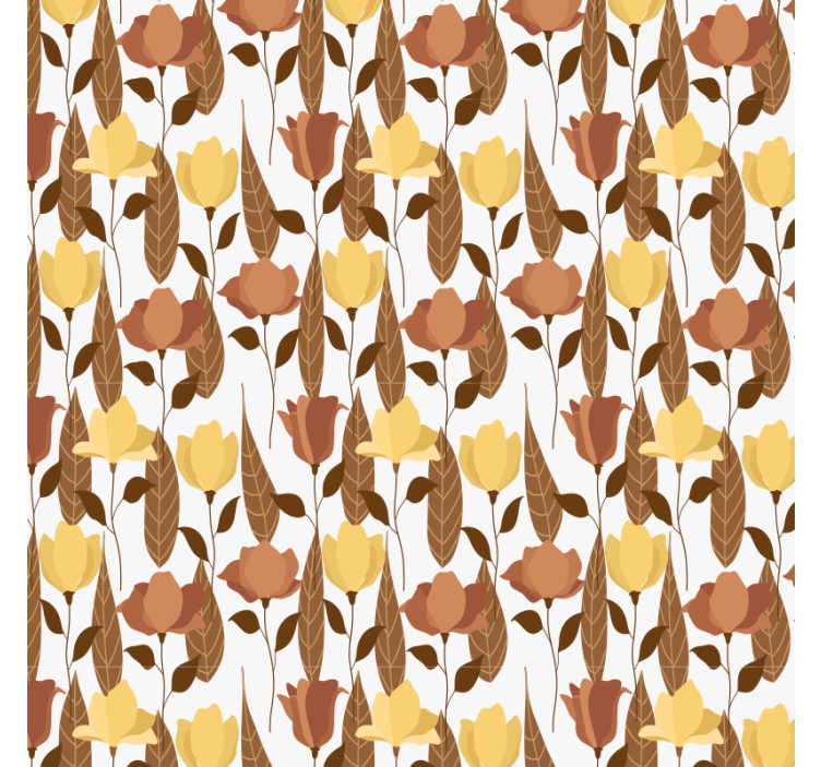 Papier peint floral présentation de compositions florales - TenStickers