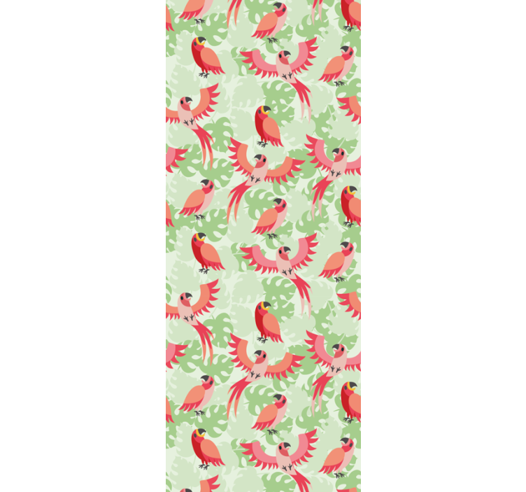Papier peint oiseaux modèle de perroquet - TenStickers