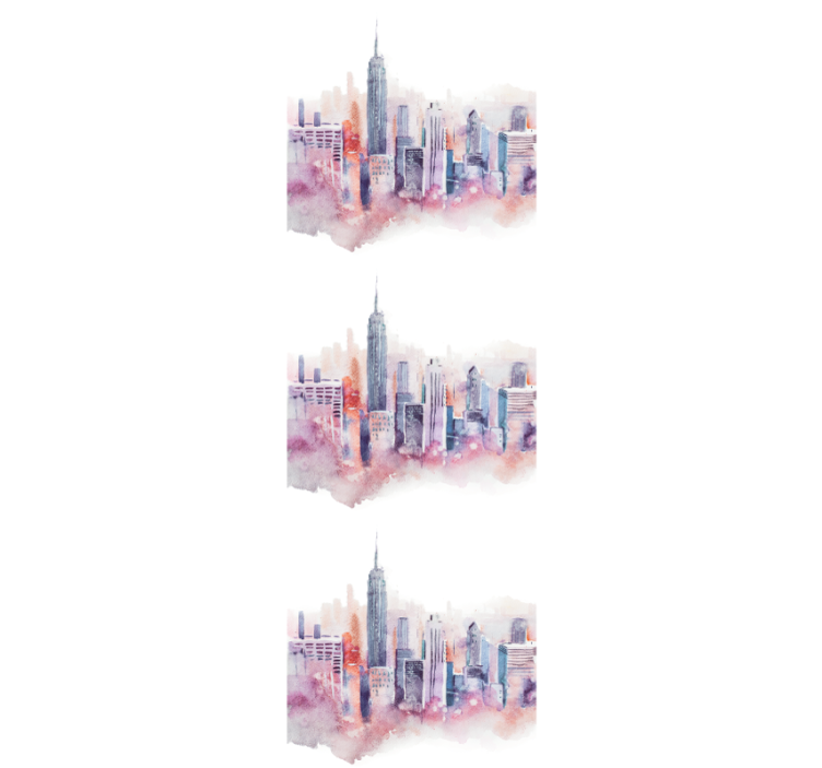 Papier peint new york Peinture des toits de nyc - TenStickers