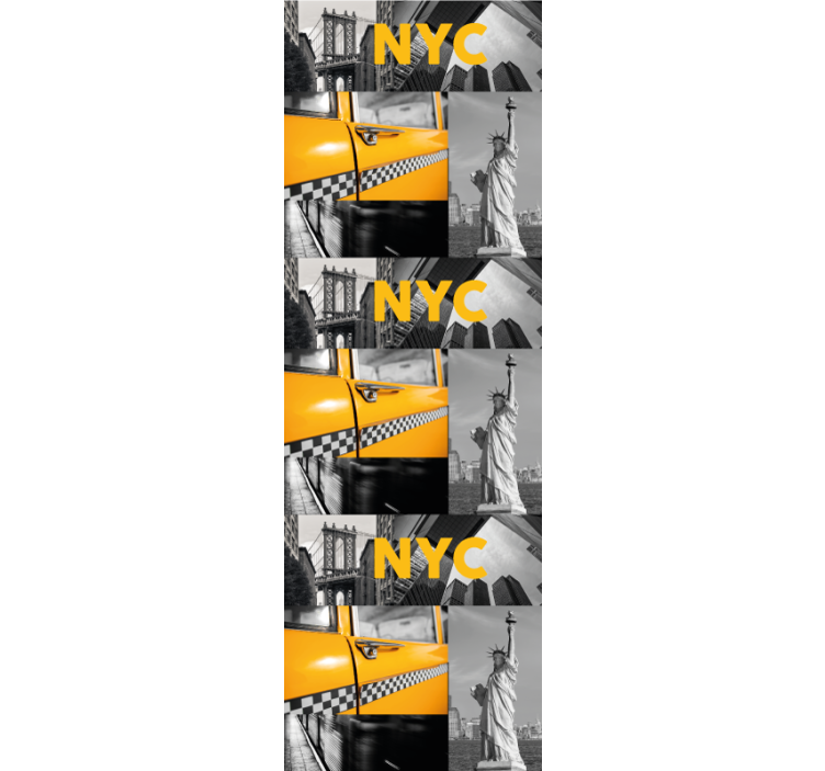 Papier peint pays collage urbain - TenStickers