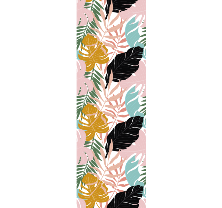 Papier peint feuillage assortiment de feuillages exotiques - TenStickers