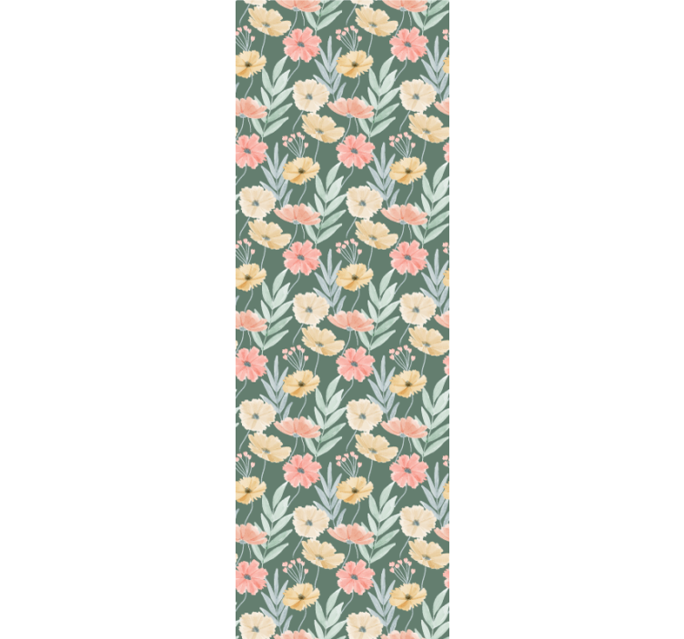 Papier peint floral motif floral - TenStickers