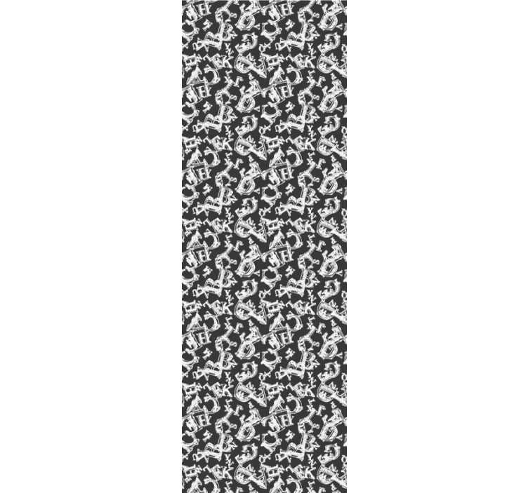 Papier peint ornemental répétitions d'ancres ornées - TenStickers