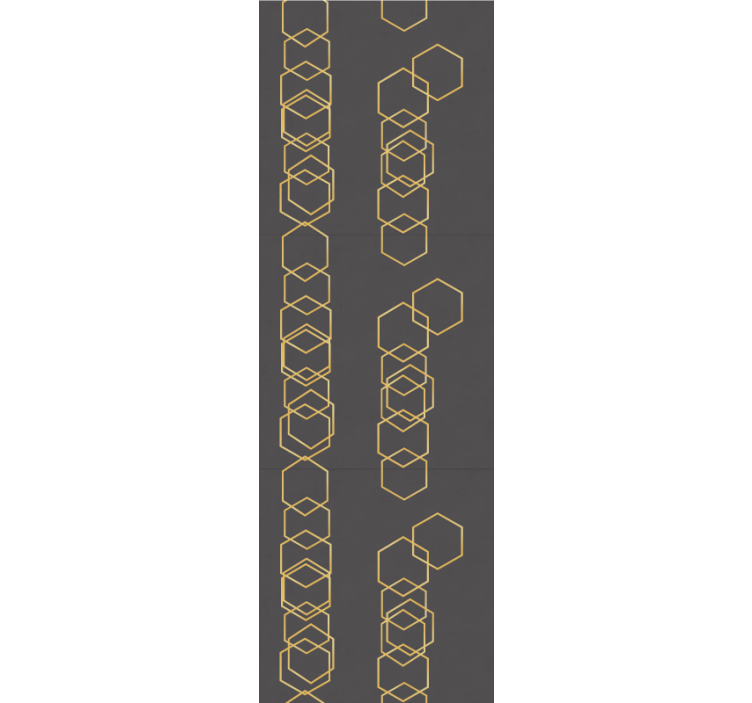 Papier peint formes géométriques design linéaire - TenStickers