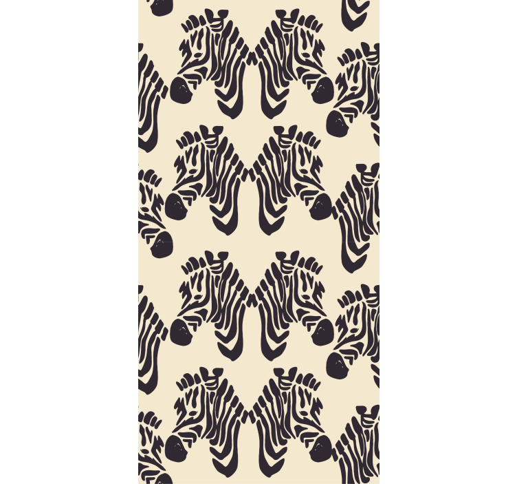 Papier peint zèbre design à motifs zèbres - TenStickers