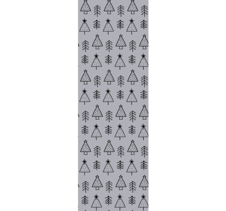 Papier peint Noël décor à motif de pin - TenStickers