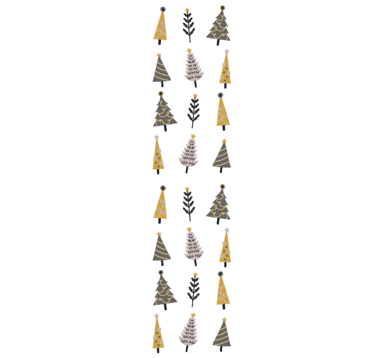 Papier peint Noël modèle d'arbre de vacances - TenStickers