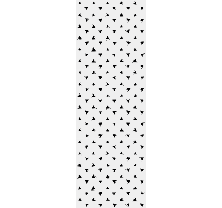 Papier peint formes géometriques motif noir et blanc - TenStickers