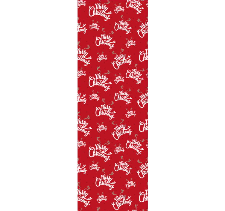 Papier peint Noël motif d'écriture festive - TenStickers