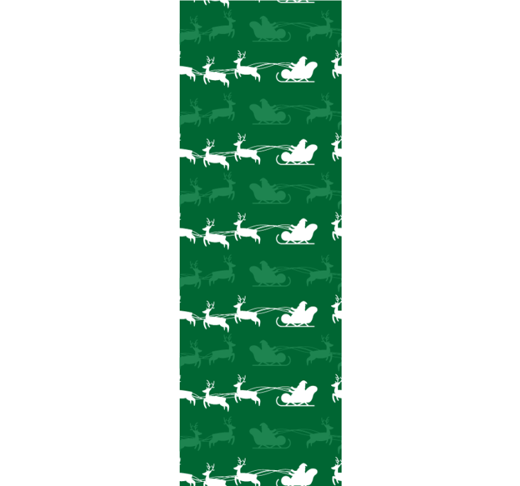 Papier peint Noël motif de traîneau de vacances - TenStickers