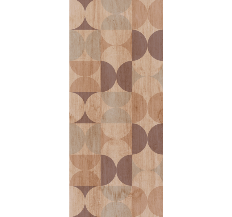 Papier peint cercles motif de cercle géométrique - TenStickers