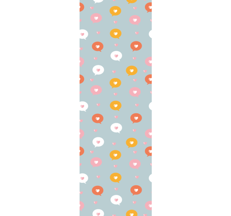 Papier peint cercles motif floral à pois - TenStickers