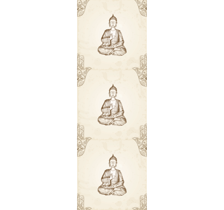 Papier peint art motif de bouddha - TenStickers