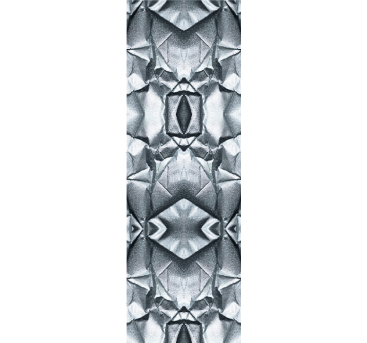 Tapisserie gris métallisé Texture de surface métallique rugueuse - TenStickers