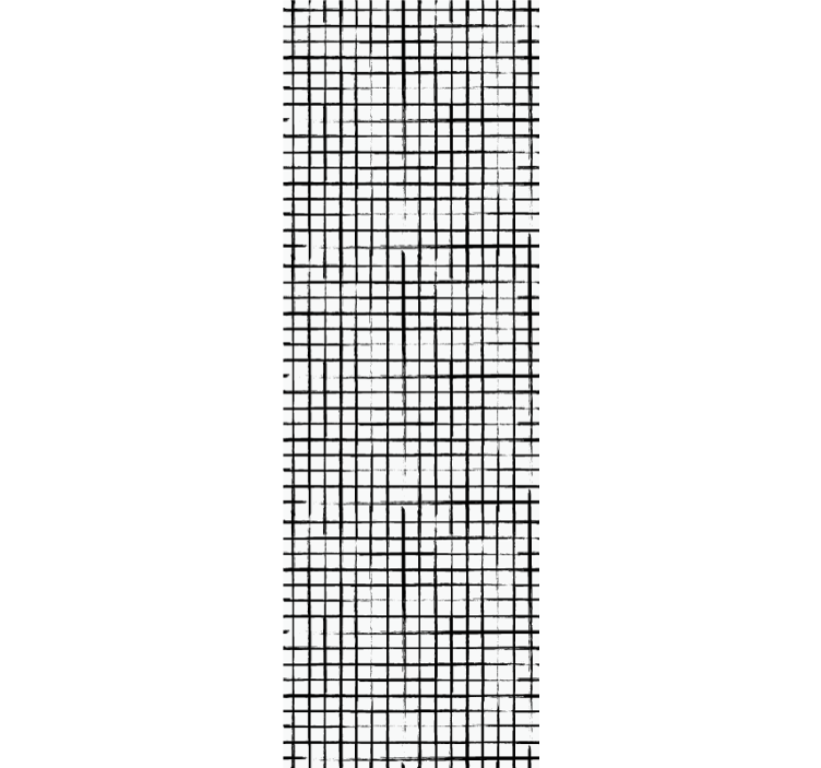 Papier peint formes géometriques quadrillage - TenStickers