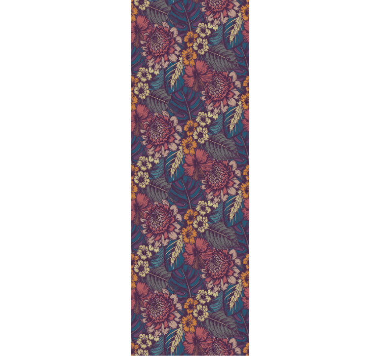 Papier peint floral motif botanique vintage - TenStickers
