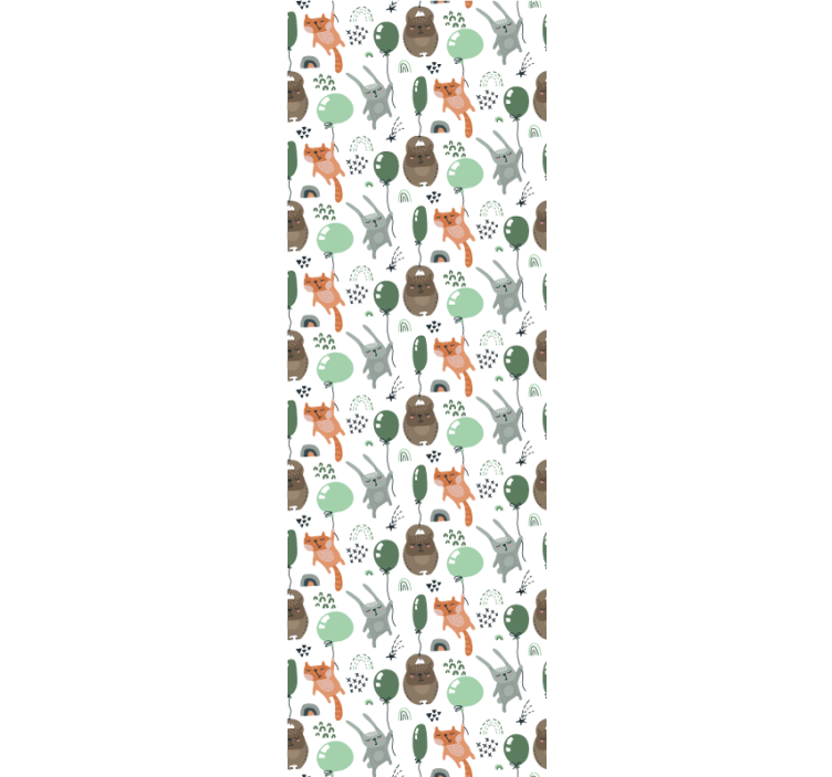 Papier peint animaux motifs de créatures de la forêt - TenStickers